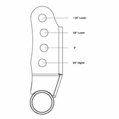 Ridetech 2015+ Ford F-150 2WD/4WD Adjustable Rear Shackles