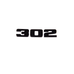 Black Aluminum 302 Mustang Ford Engine Badge Emblem Fits 5.0 3667-09