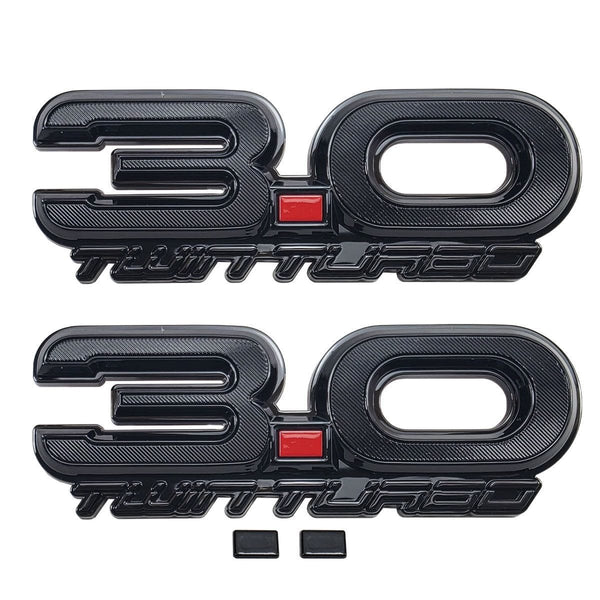 UPR 3.0 Twin Turbo Fender Emblem Pair (fits Explorer ST, Bronco