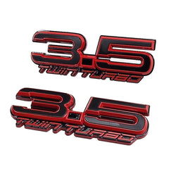 UPR 3.5 Twin Turbo Fender Emblem Pair (fits F-150, Explorer, F-150 Raptor, Flex, Expedition)