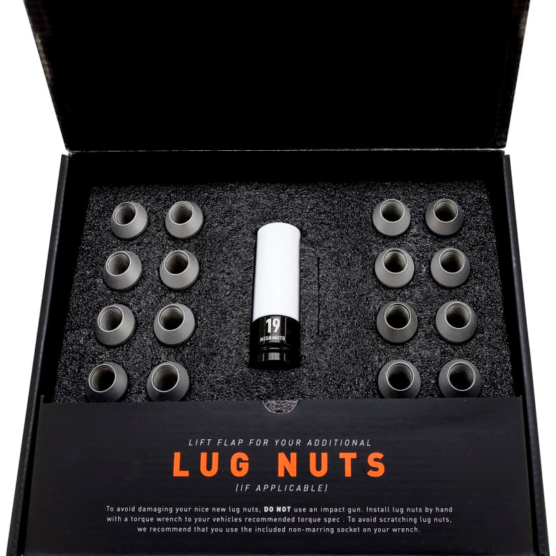 Mishimoto Steel Locking Lug Nuts M14x1.5 20pc Set Silver