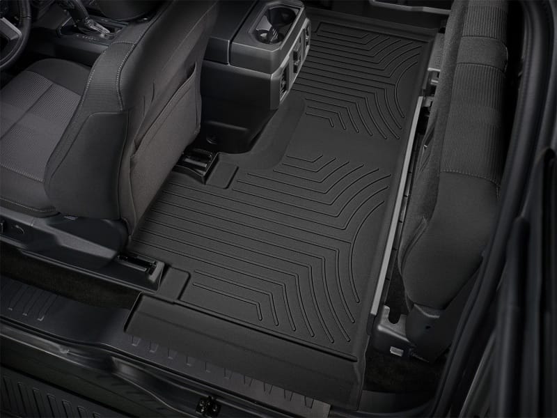 WeatherTech 2017+ Ford F-150 Raptor SuperCab Rear FloorLiner HP - Black