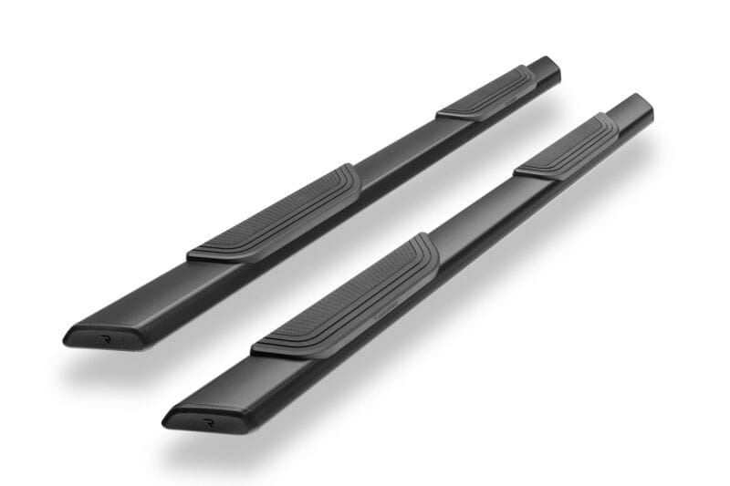 RealTruck 15-26 Ford F150 Super Crew / 17-26 F250/F350 SD Super Cab Traxio 4in Nerf Bars - Tex. Blk