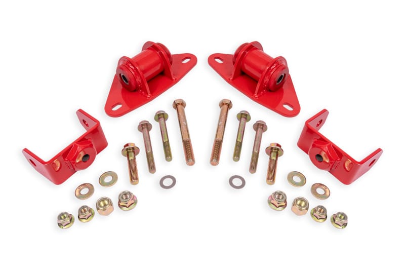 BMR Suspension 14-19 Chevrolet Corvette Motor Mount Kit - Red