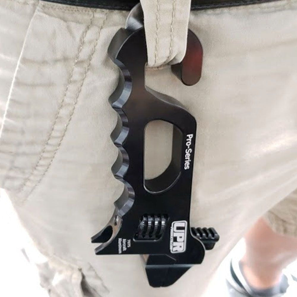 UPR Billet Adjustable AN Wrench Black Belt Hoop Hanger