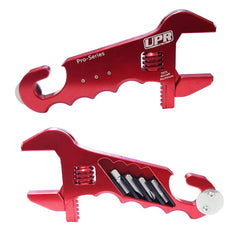 UPR 7075 Billet Adjustable -16 AN Wrench with Dual DZUS Multi-Tool Pit Wrench