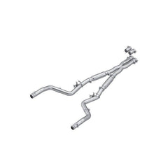 MBRP 17-23 Dodge Challenger 5.7L HEMI T304SS 3in Cat-Back Dual Split - Street Version