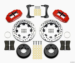 Wilwood Narrow Superlite 4R Front Kit 12.19in Drilled Red 87-89 Jeep YJ