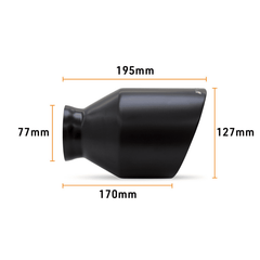 Mishimoto 15-23 Dodge Charger/Challenger Muffler Tip Pair - 5in - Black