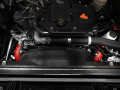 aFe BladeRunner 3in & 3-1/2in AL Hot and Cold Charge Pipe Kit Red RAM Diesel Trucks 25-26 L6-6.7L