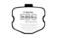 EBC 06-08 Chevrolet Corvette (C6) 7.0 (Z06) Redstuff Front Brake Pads