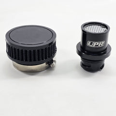 Baffled Billet One-Way Valve Cover Crankcase Breather Kit (fits 11-16 F-150 3.5, 11-17 Mustang/F-150 5.0, 14-26 GM Truck 5.3 6.2) UPR