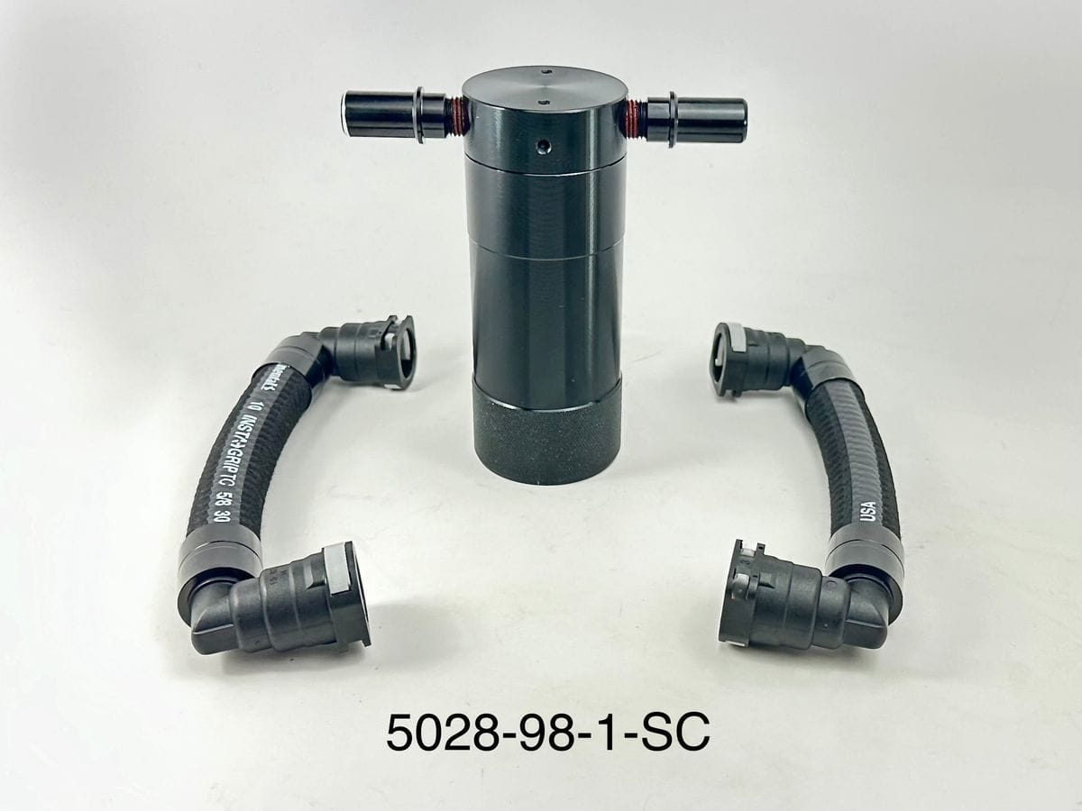 Plug N Play™ SC Oil Catch Can Separator (fits 15-17 Mustang GT