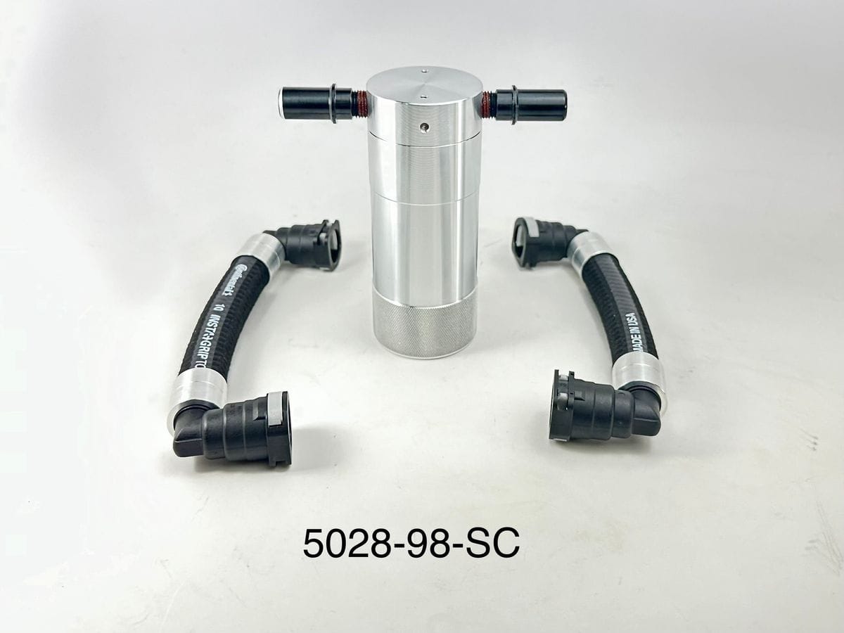 Plug N Play™ SC Oil Catch Can Separator (fits 15-17 Mustang GT
