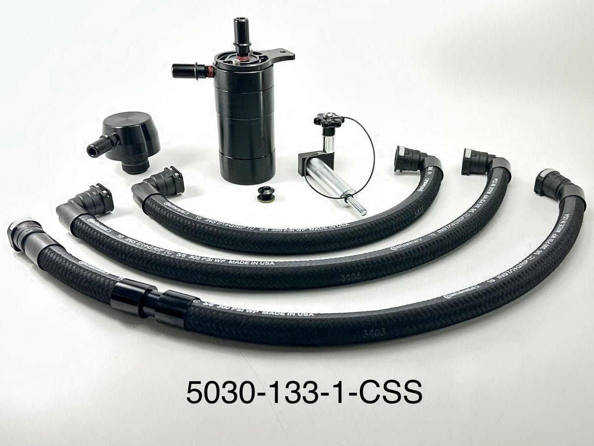 upa Plug N Play™ Single Valve Oil Catch Can with CSS Separator (fits