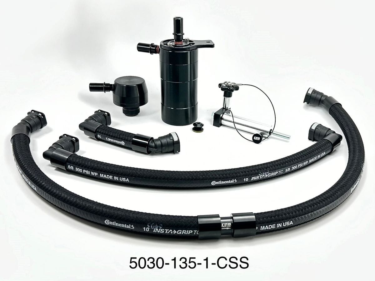 Plug N Play™ Single Valve Oil Catch Can with CSS (fits 15-20