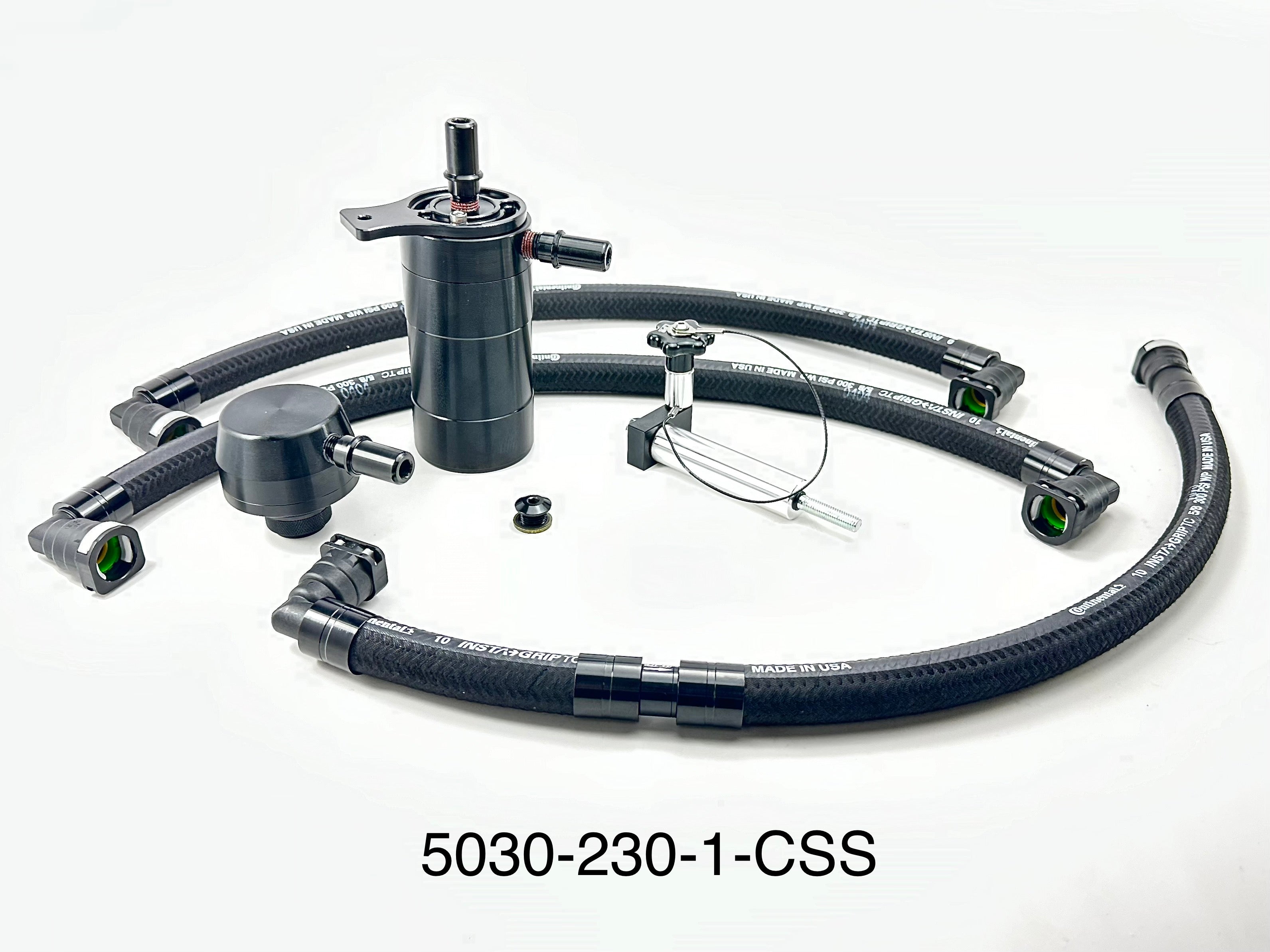 Plug N Play™ Single Valve Oil Catch Can with CSS (fits 18-23