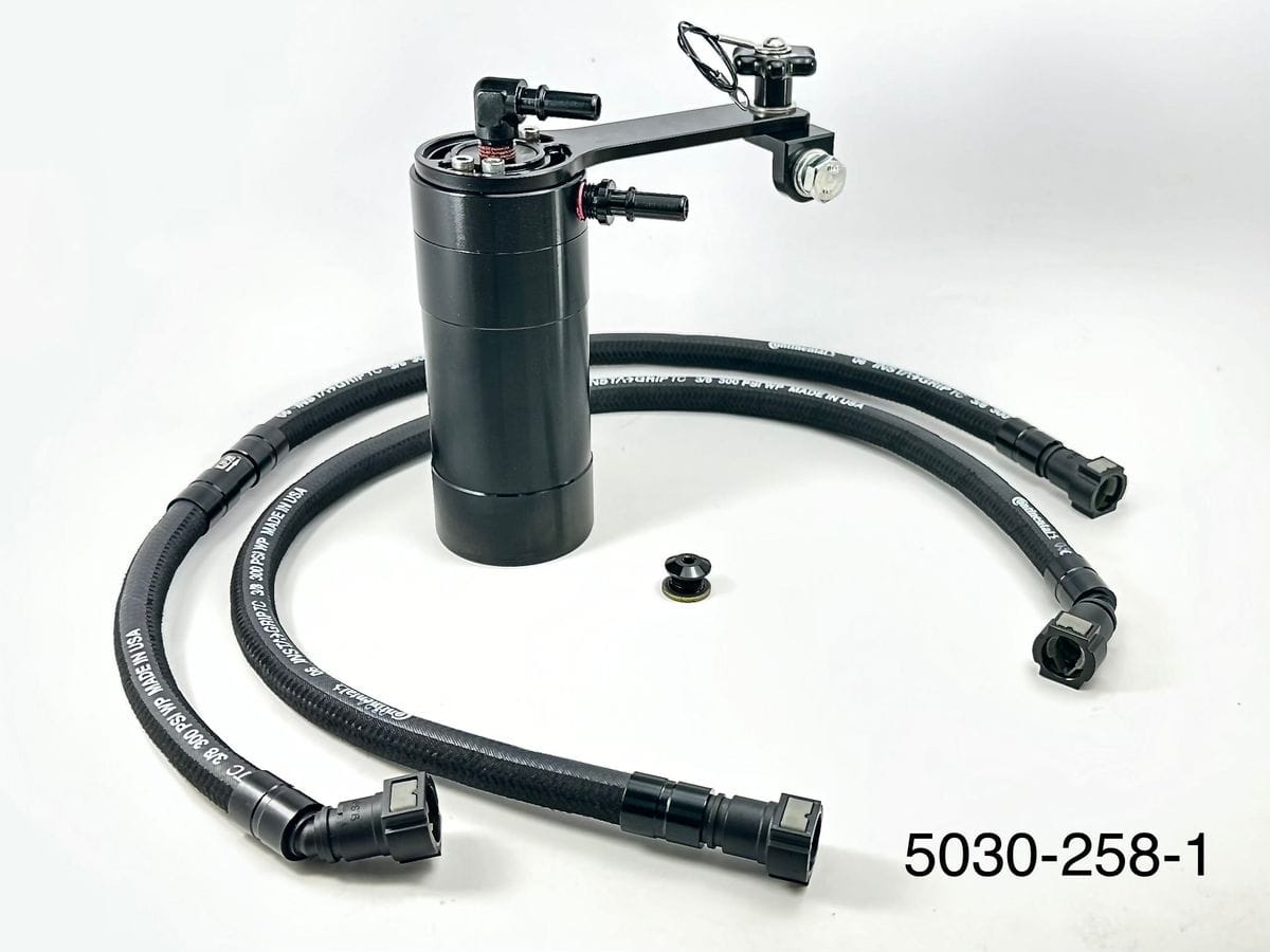 Plug N Play™ Single Valve Oil Catch Can (fits 09-14 Cadillac CTSV