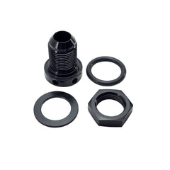 Vented Valve Cover Fitting exploded view with Black Anodized Finish [5045-31]