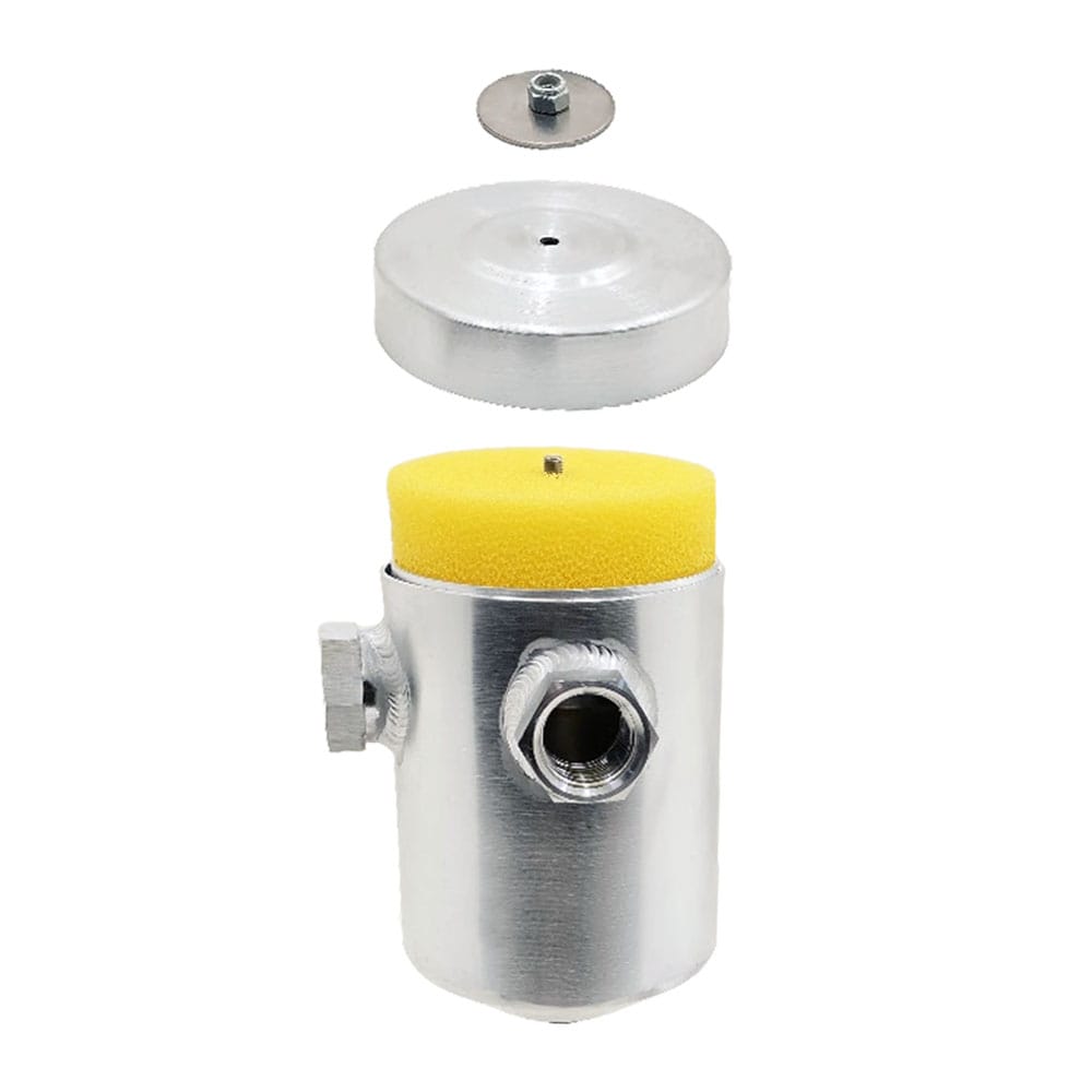 Universal 4.50" VTA Breather Tank Satin Silver