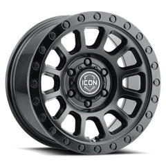 ICON Hulse 18x9 6x5.5 25mm Offset 6in BS Double Black
