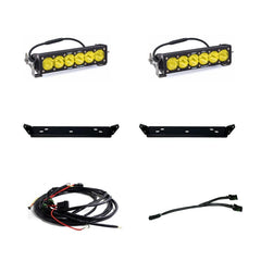 Baja Designs 2021+ Ford Raptor OnX6 Behind Grill Kit -10in. Amber D/C