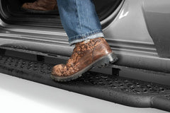 RealTruck 19-26 Chevy Silverado/GMC Sierra 1500 Crew Cab Growler Sport Running Boards - Tex. Black