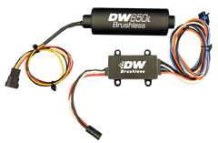DeatschWerks DW650iL Series 650LPH In-Line External Fuel Pump w/ Single/Dual-Speed Controller