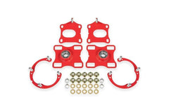 BMR Suspension 11-14 Ford Mustang Caster/Camber Plates - Red
