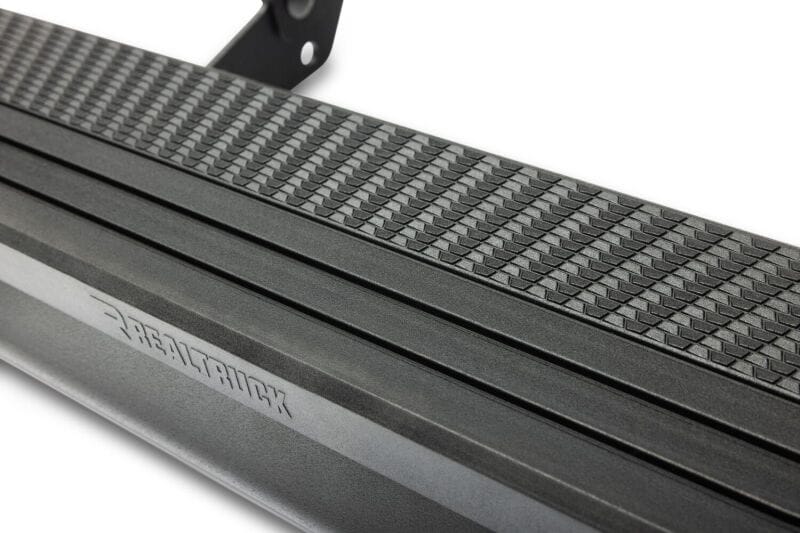 RealTruck 15-26 Ford F150 Super Crew / 17-26 F250/F350 SD Super Cab Traxio 4in Nerf Bars - Tex. Blk