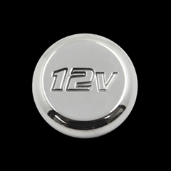 Billet Power Point Plug 12V Engraved (fits 79-09 Mustang) UPR
