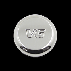 Billet Power Point Plug V6 Engraved (fits 79-09 Mustang) UPR