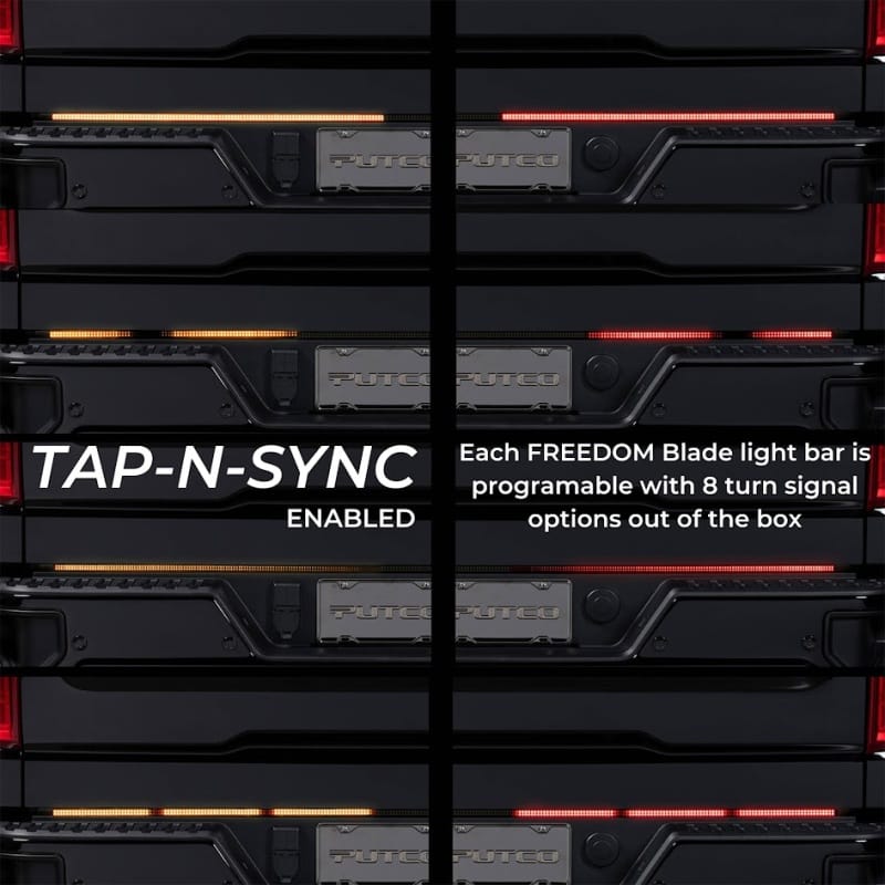 Putco 04-14 Ford F-150/F-250/F-350 Freedom Blade LED Tailgate Light Bar w/Plug-N-Play Connector