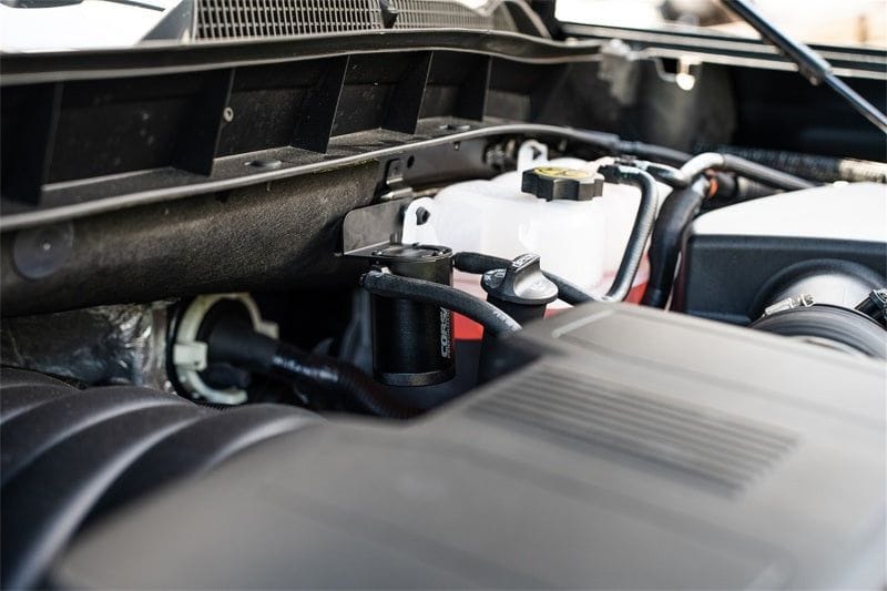 Corsa 2019-2025 Silverado/Sierra & 2021-2025 Tahoe/Suburban/Yukon/Denali Aluminum Oil Catch Can