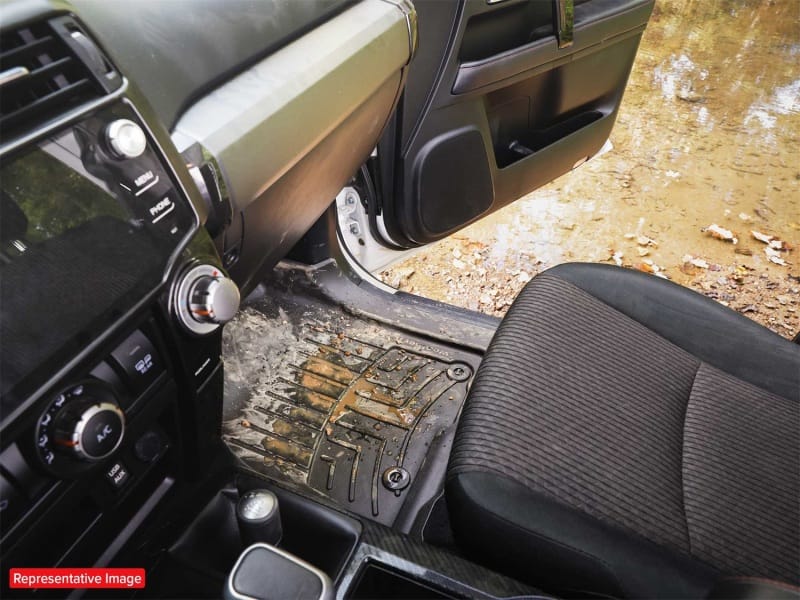 WeatherTech 15-20 Ford F-150 1st Row Front FloorLiner HP for Vinyl Floor - Black