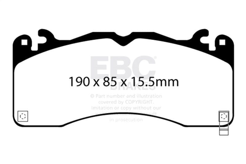EBC 15-23 Ford Mustang 5.0L (Gen 6) Redstuff Front Brake Pads