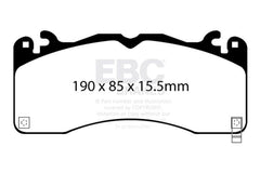 EBC 15-23 Ford Mustang 5.0L (Gen 6) Redstuff Front Brake Pads