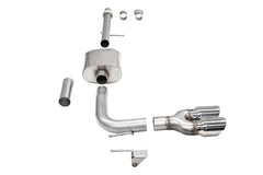 Corsa 14-16 Chevy Silverado 3.0in Catback Front Axle Exit Exhaust w/ Twin 4.0in Polished Pro Tips