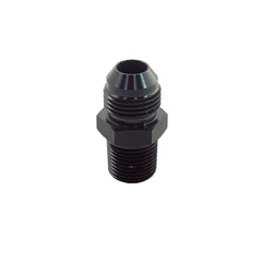 3/8 NPT Straight 8AN Male Adapter Fitting Black