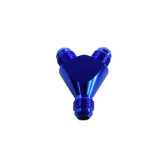 Y Block 6AN Male to 6AN Male Outlets Blue