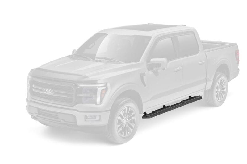 RealTruck 15-26 Ford F150 / 17-26 Ford F250/F350 SD Crew Cab Traxio 4in Nerf Bars - Textured Black