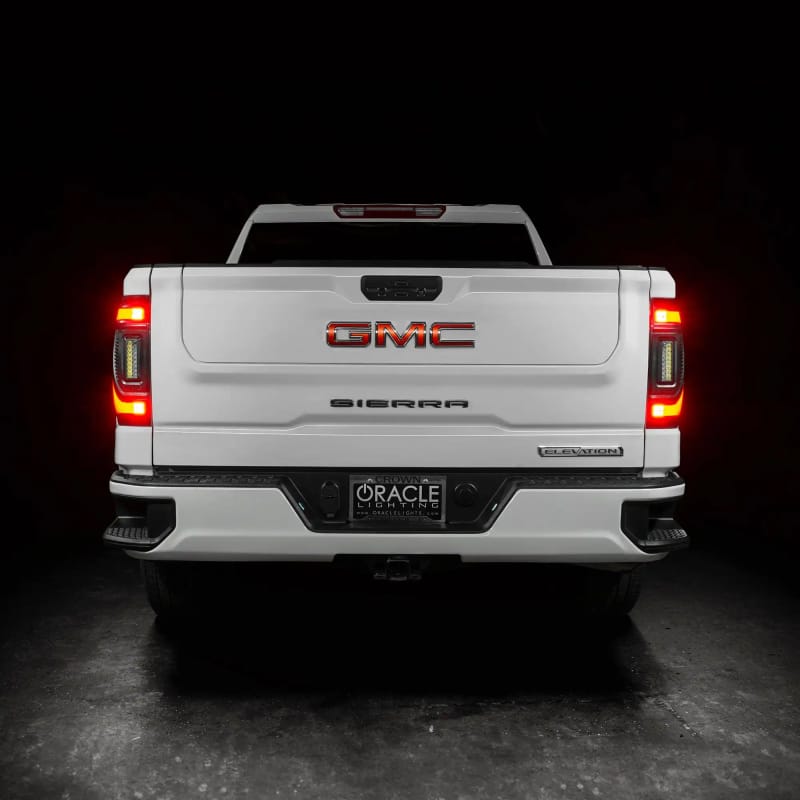 Oracle 19-23 GMC Sierra Black Series Flush Style LED Tail Lights - Factory Halogen
