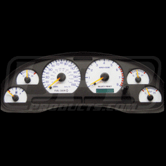 White Face Gauges 120mph (fits 94-04 Ford Mustang V6) UPR