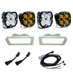 Baja Designs 10-18 Dodge Ram 2500/3500 / 09-12 1500 Squadron SAE 2.0 Fog Kit (SAE Fog) - Baja Amber