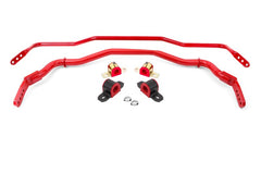BMR 15-22 S550 Mustang Sway Bar Kit with Bushings Front and Rear Red