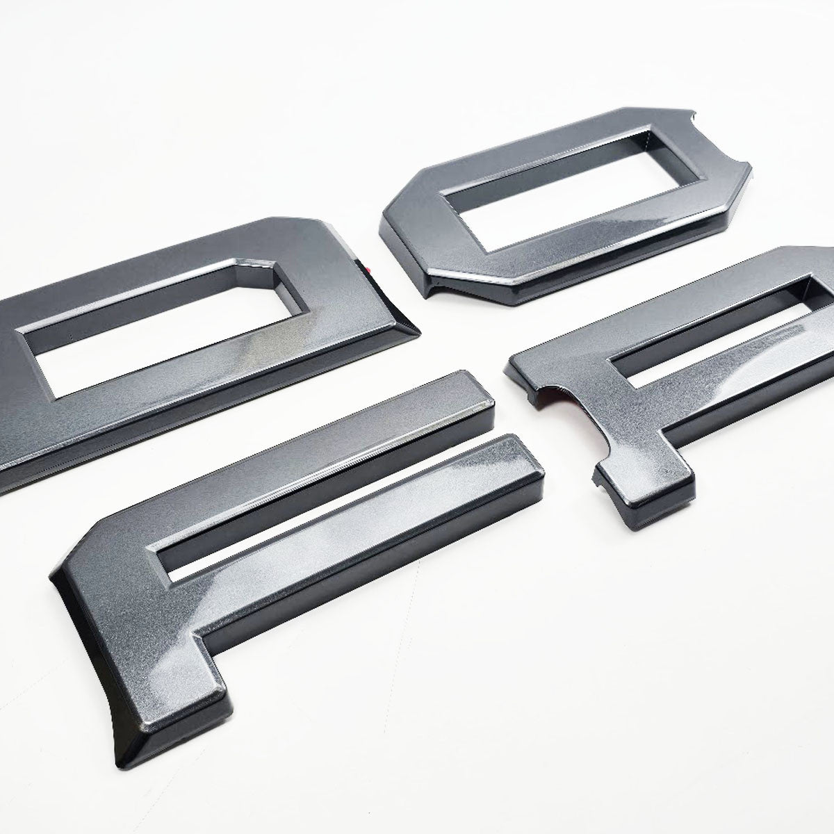 AMP-83684-02 Carbonized Gray Grille Lettters for Raptor Bronco 
( Incredible 2 Stage Painted Finish!)