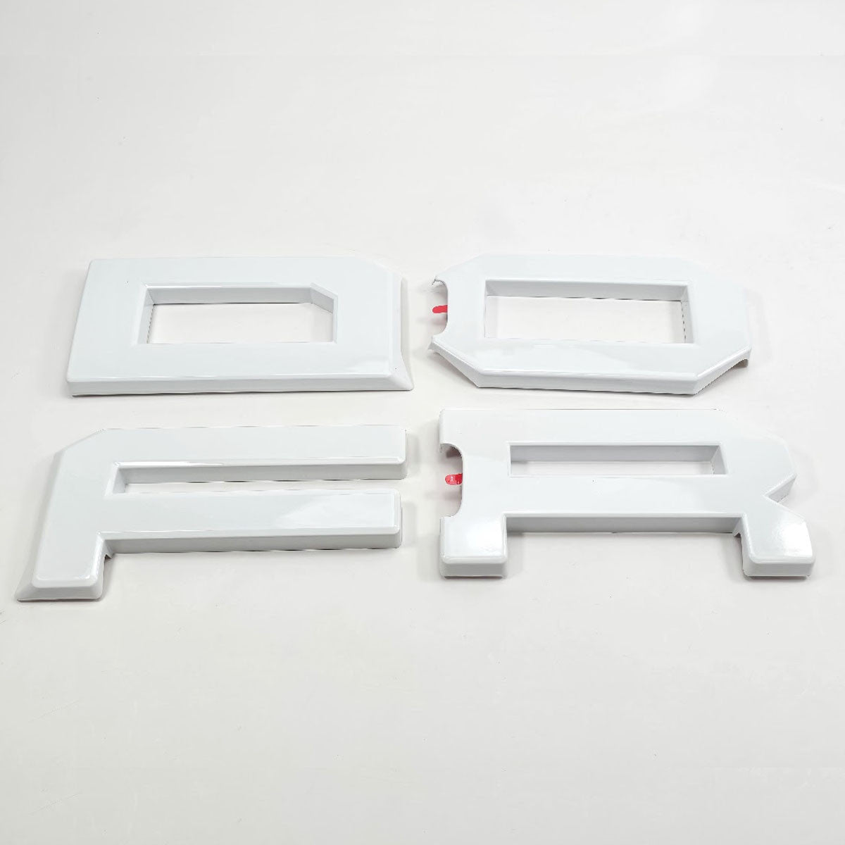 AMP-83684-06 Oxford White Grille Lettters for Raptor Bronco 
( Incredible 2 Stage Painted Finish!)