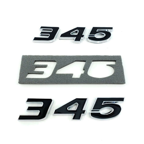 345 Emblem Pair (fits Mopar Hemi Charger Challenger) Badge – UPR