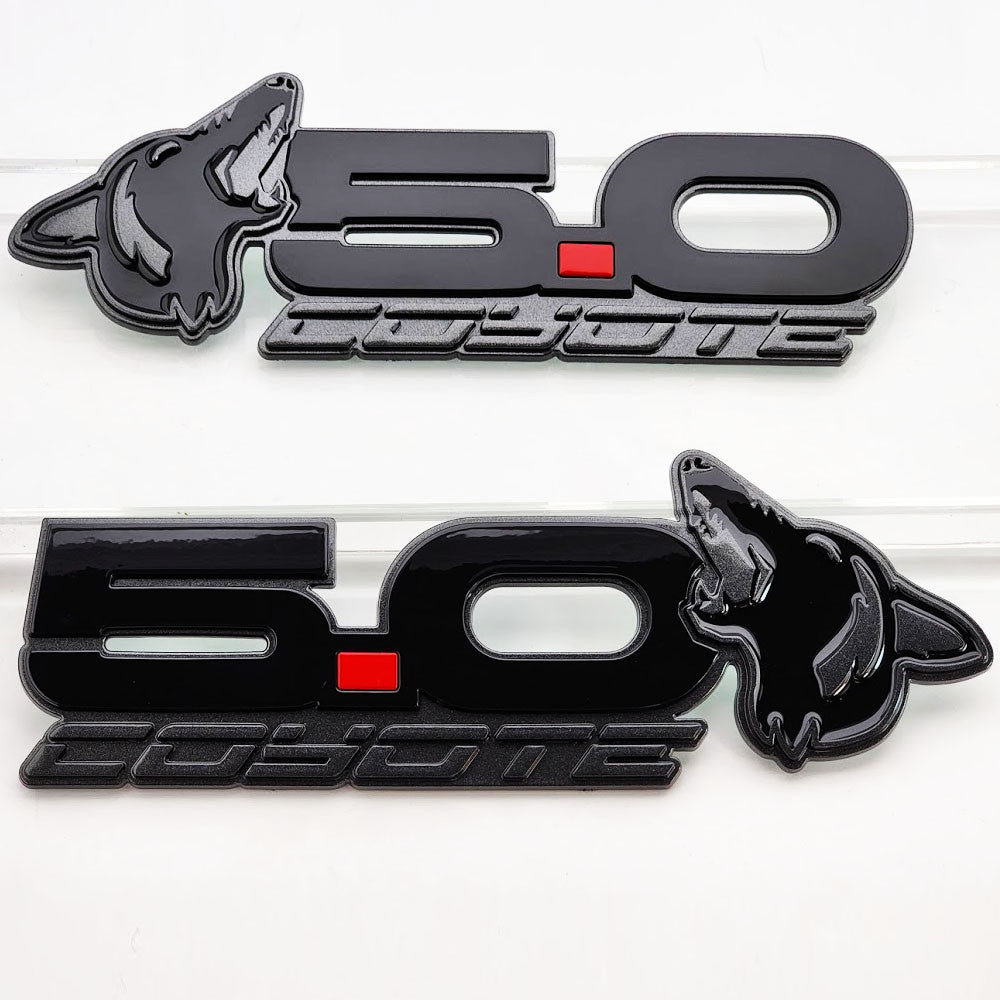 2015-2023 Coyote 5.0 Mustang Fender Emblems (MAGNETIC/BLACK) AMP-85101-46