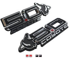 Howling Coyote 5.0 Fender Emblems Fits 15-25 Mustang (7.25" x 2.25" x .250") VA 2-296-717